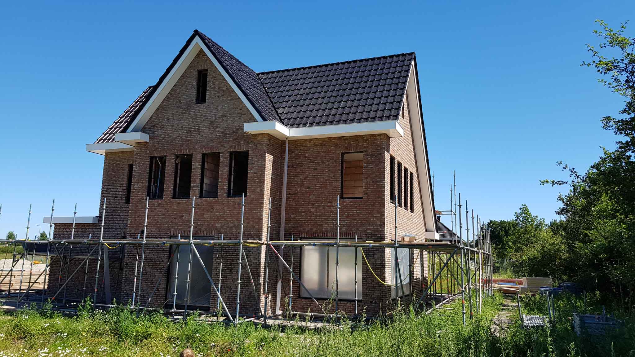 Bouwproject vanuit de lucht